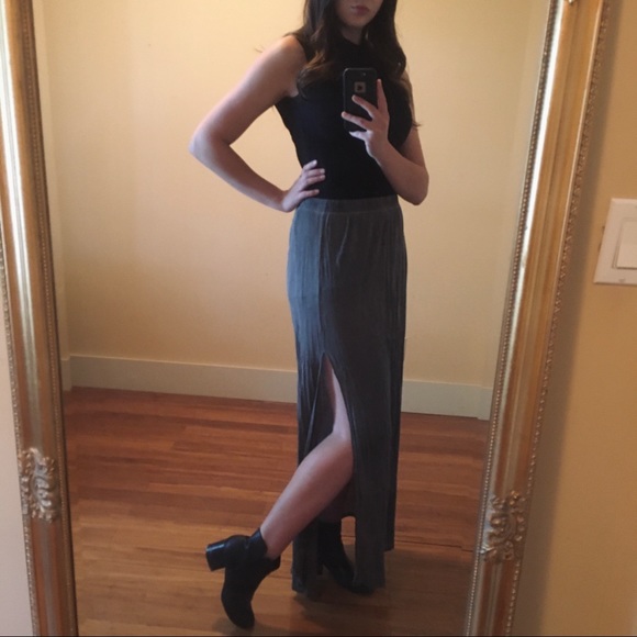 Double-Slit Maxi Skirt - Picture 6 of 6